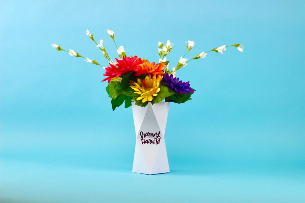 3D Paper Vase With The Cricut A Little Craft In Your Day