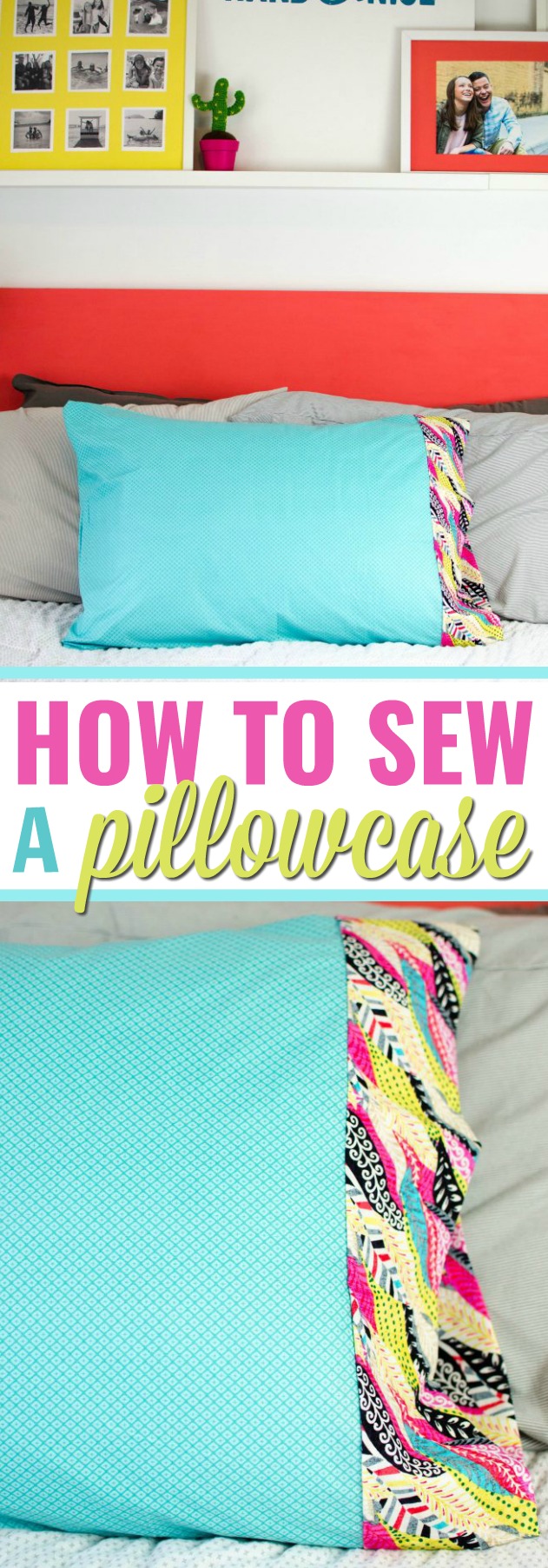 how to sew a pillowcase
