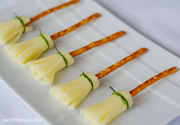  Cheese and Pretzel Broomsticks