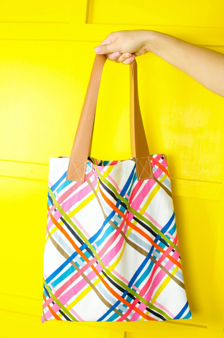 DIY Tote Bag Pattern- How to sew a tote bag
