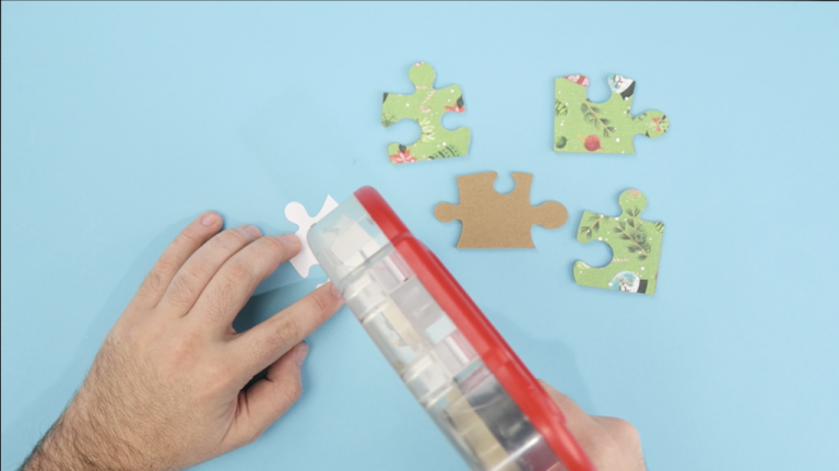 making puzzles with cricut maker