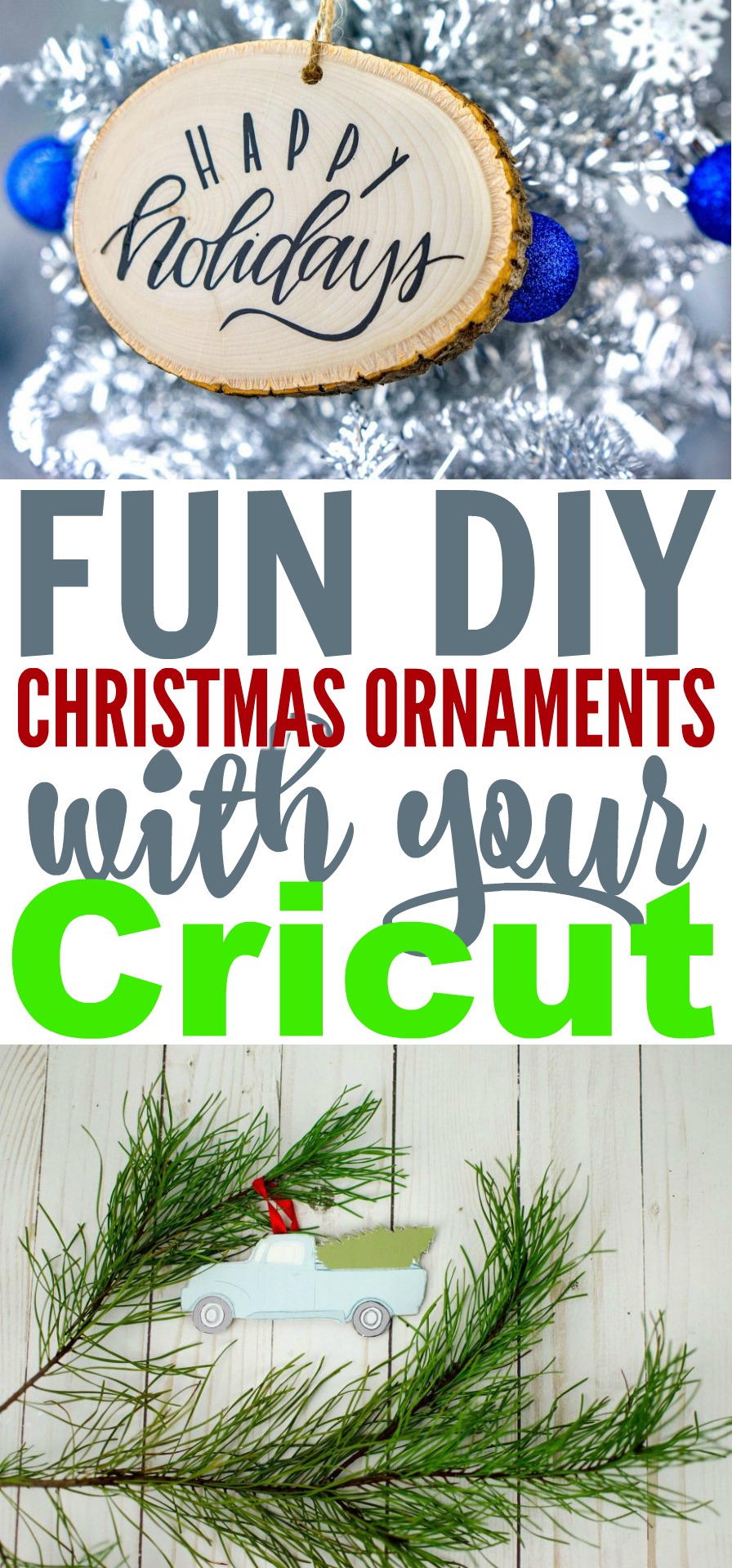 Download Fun Diy Christmas Ornaments With Your Cricut A Little Craft In Your Day PSD Mockup Templates