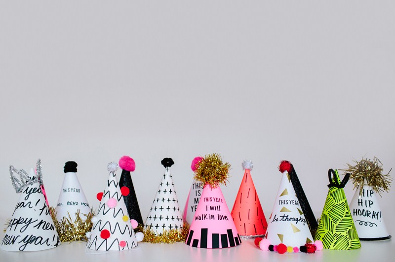 New Year's Resolution Party Hats