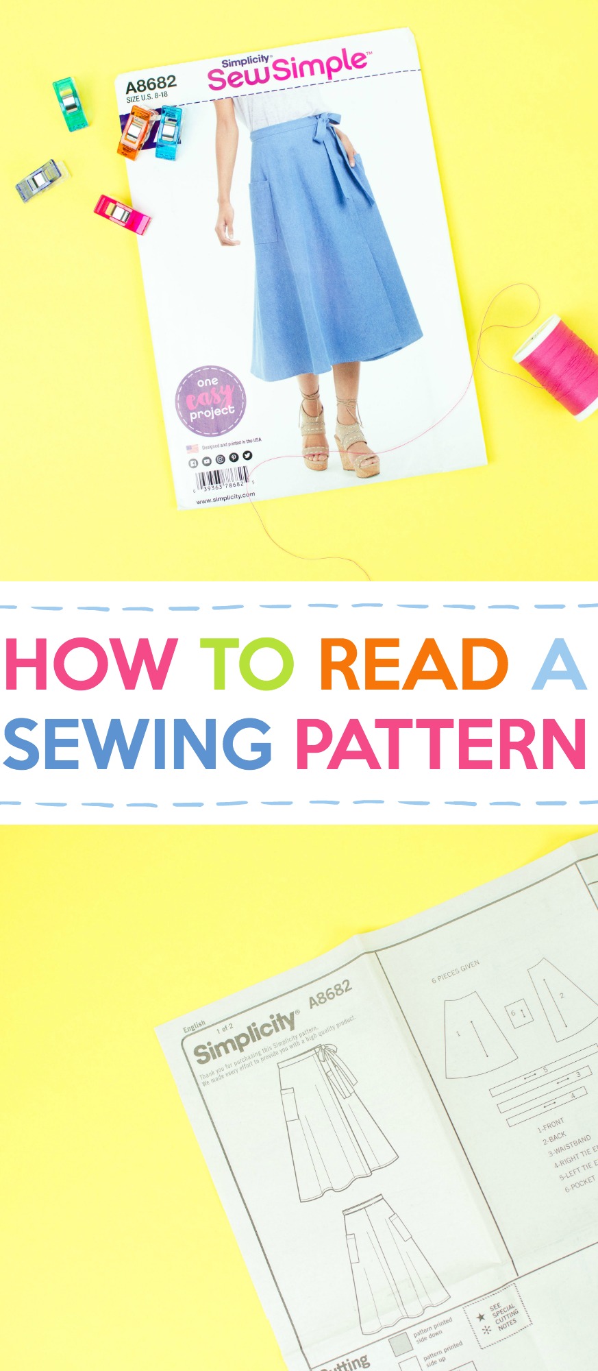 How to Read a Sewing Pattern - A Little Craft In Your Day