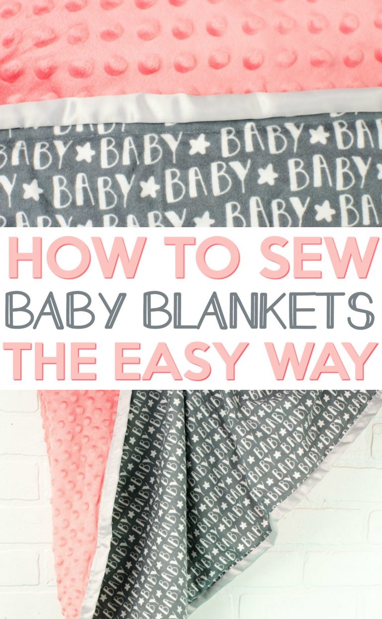 How To Sew a Baby Blanket The Easy Way A Little Craft In Your Day