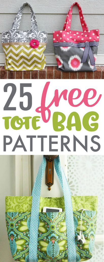 25 Free Tote Bag Patterns - A Little Craft In Your Day