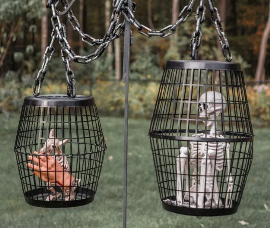 hanging halloween cages