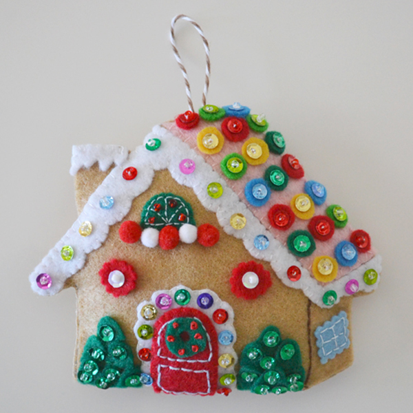 Gingerbread House Ornament Holiday Craft Tutorial