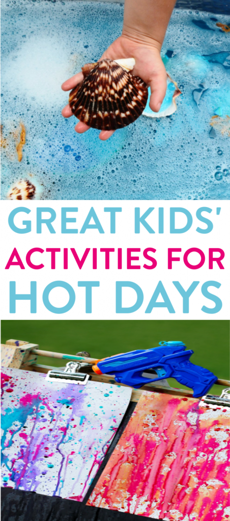 Great activities for kids on hot days: a little crafting in your day