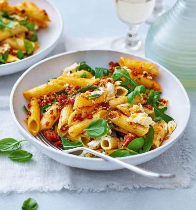 Chorizo and ricotta penne delicious and easy to make recipe