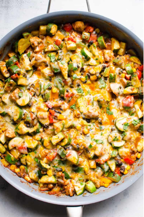 Mexican chicken and zucchini
