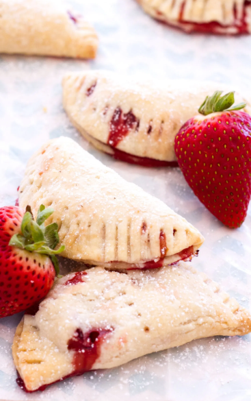 Delicious strawberry hand pies