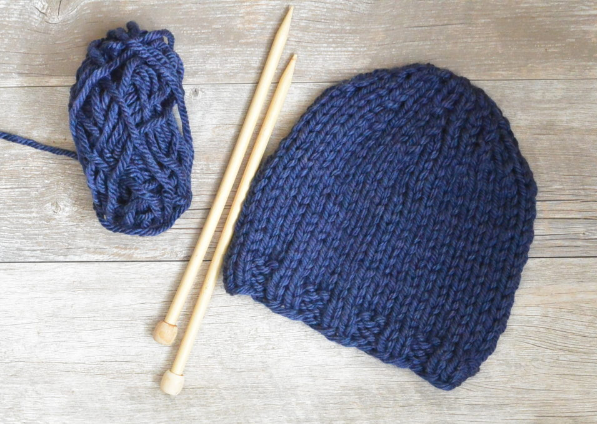 How To Make Chunky Hat For Beginners Knitting Pattern