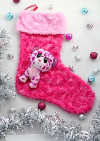 Diy Christmas stocking with an upcycled stuffed animal