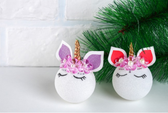 DIY Unicorn Christmas Ornament fun and simple gift idea
