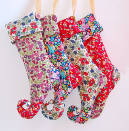 Colorful and Cute Elf Christmas Stocking Holiday Craft Decor