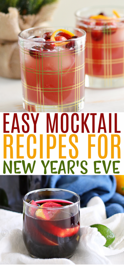 easy mocktail recipes for new year's eve roundup