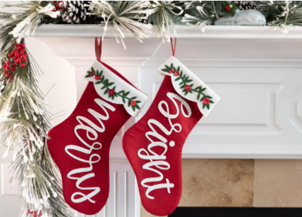 Merry & Bright Christmas Stocking Project Holiday Decor