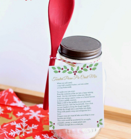 Toasted Pecan Pie Crust Mix Easy  fun foodie gifts for the holidays
