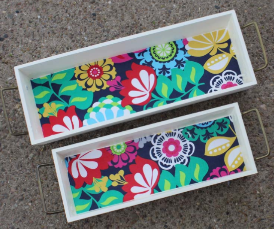 Wood stacking trays from hobby lobby mod podge crafts