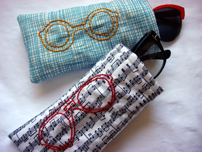 A quick and fun tutorial to make sunglasses cases and bags for father's day