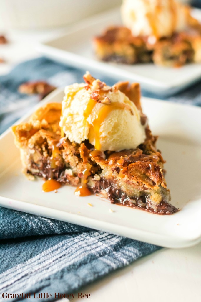 chocolate chip pecan cookie in a crust recipe Kentucky derby day pie 