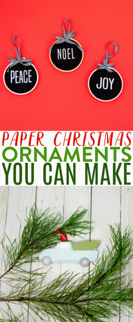 Paper Christmas Ornaments You Can Make Roundup