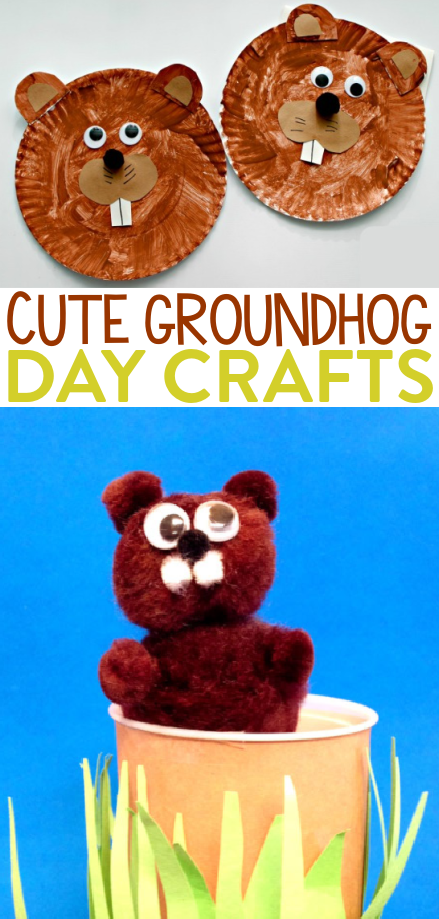 Cute Groundhog Day Crafts roundup