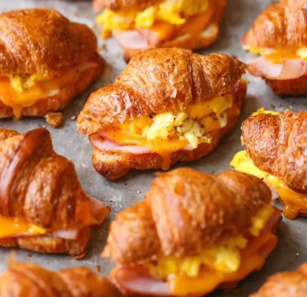 Croissant egg sandwiches our Mom will surely love