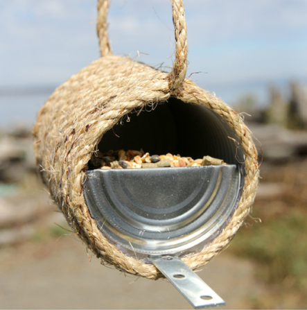 SISAL ROPE BIRD FEEDER Simple Project to make with kids