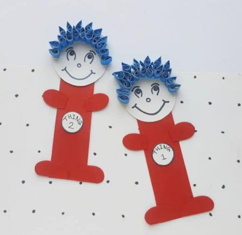 Dr. Seuss Thing One & Thing Two Cute Fun Craft for Kids