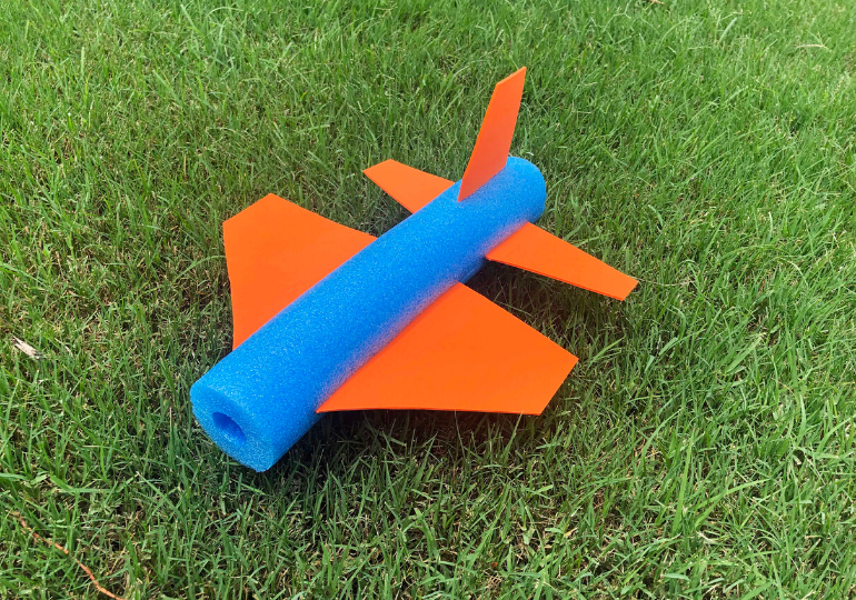 pool noodle airplane craft 