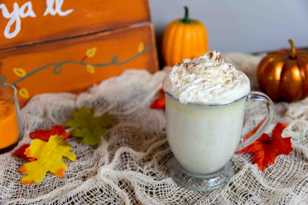 2 STEP SLOW COOKER PUMPKIN SPICE WHITE HOT CHOCOLATE