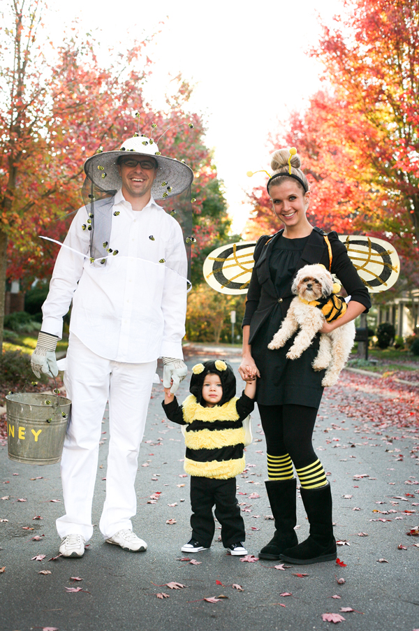 4 Bees + The Beekeeper Cute Halloween Costume