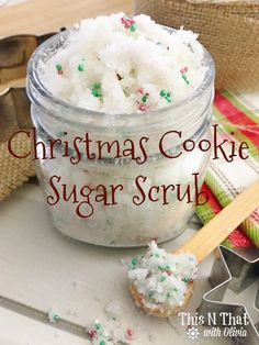 DIY Christmas Cookie Sugar Scrub easy and simple recipe with few ingredients