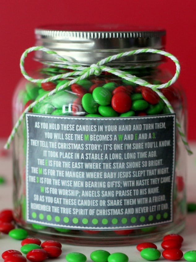 CHRISTMAS M&M POEM FOR GIFTS 