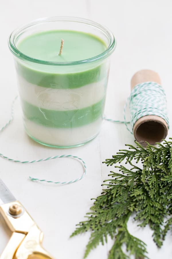 DIY PINE SCENTED SOY CANDLES wonderful gift for the holidays