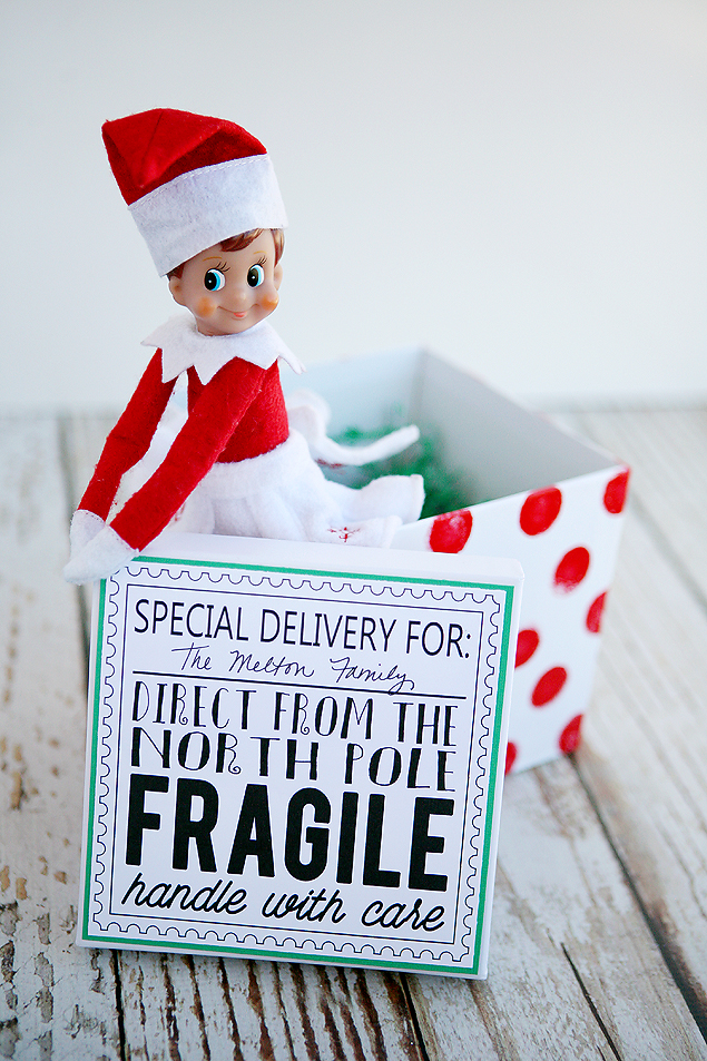 elf on the shelf is back from the north pole