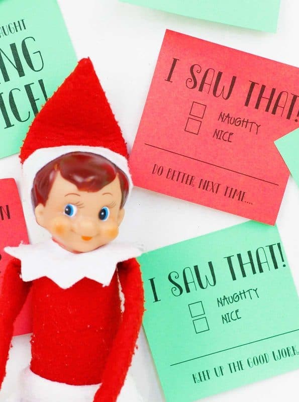 Elf on the Shelf Posting Colorful Sticky Notes