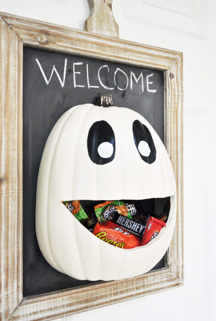 DIY Halloween Candy Door Hanger Scary and Fun Project for Kids