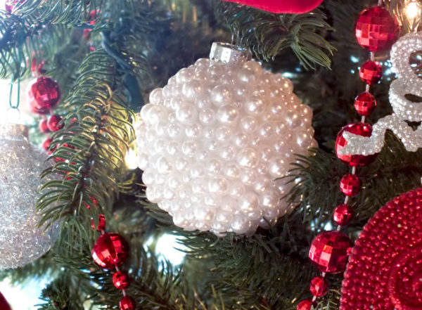 Pearl Christmas ornaments