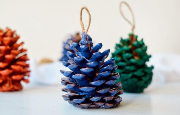 colorful fire starters made out of pine cones