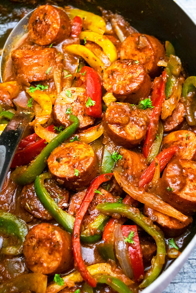 CROCKPOT SAUSAGE AND PEPPERS HOMEMADE RECIPE