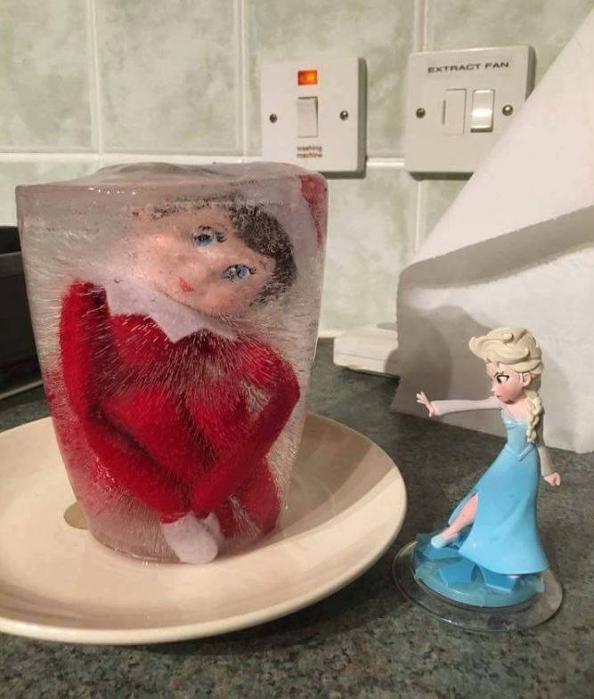 Elsa has frozen the elf fun winter craft 