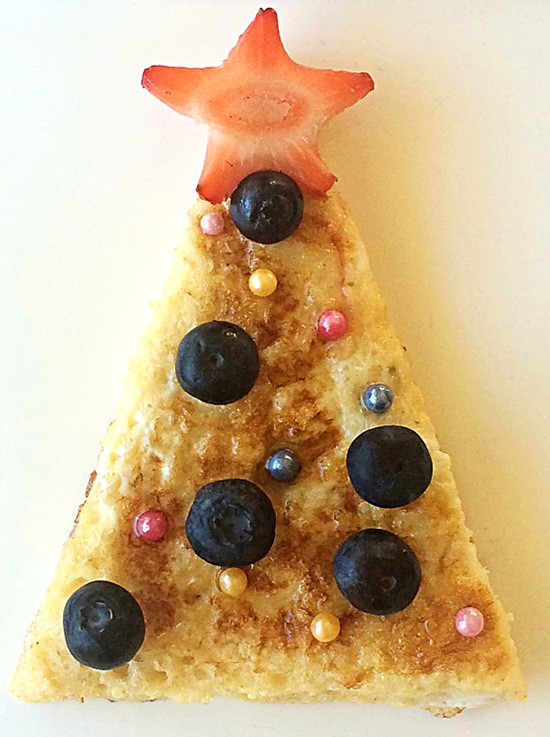 Yummy and easy to make French Toast Christmas trees