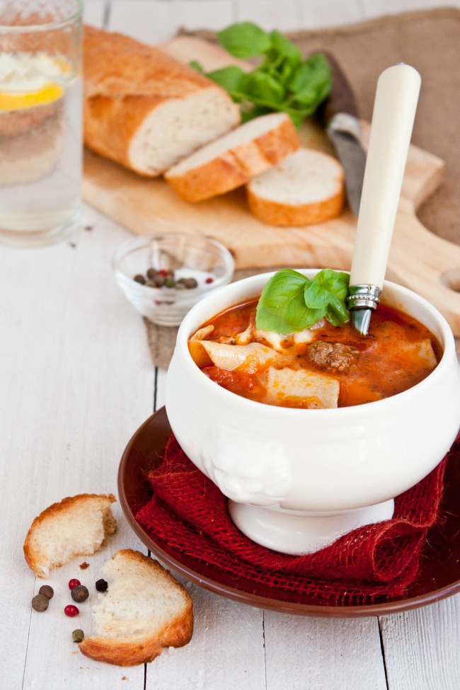 One-Pot Hearty Lasagna Soup perfect with crusty bread a delicious and easy to prepare recipe