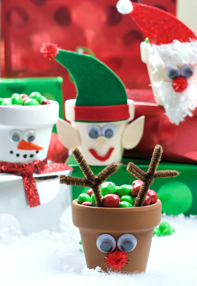 Holiday Character Candy Pots Christmas Kid’s Craft
