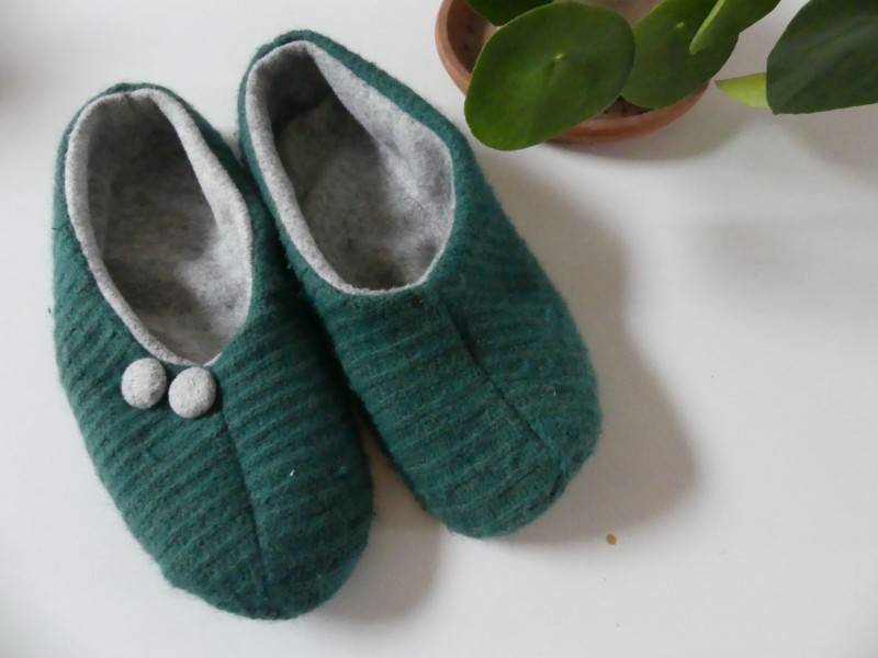 fast and cozy DIY sewing slipper craft