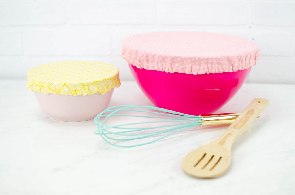 DIY REUSABLE BOWL COVERS fun and easy sewing project for beginners 