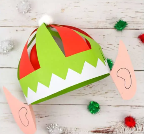 CUTE ELF HAT EASY AND SIMPLE CRAFT TO MAKE